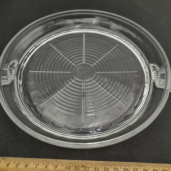 Vintage Fire King Clear Round Trivet - Picture 3 of 11